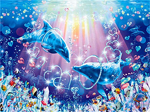 5D Diamond Painting Animal Fish Full Square Diamond Bordado Venta Punto de cruz Rhinestone Mosaico Picture Home Decor-Y9805_Square_Drill_30X40cm