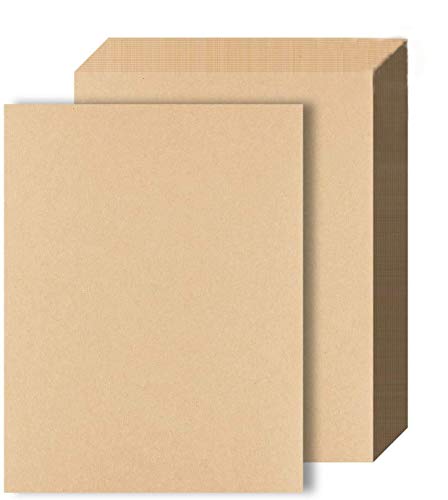A4 Papel Kraft 100 hojas Papel de Estraza DIN A4 100g Cartón Natural Marrón Natural Cartón Kraft para Impresora y DIY Artesanal