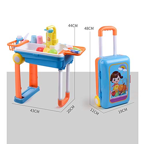 ABGTTI infantil eléctrico Lavavajillas Juguetes de simulación del fregadero de cocina Vajilla Menaje de cocina conjunto de juguete divertido con amigos Pretend Cocina Cocina Juego de cocina Juego de i