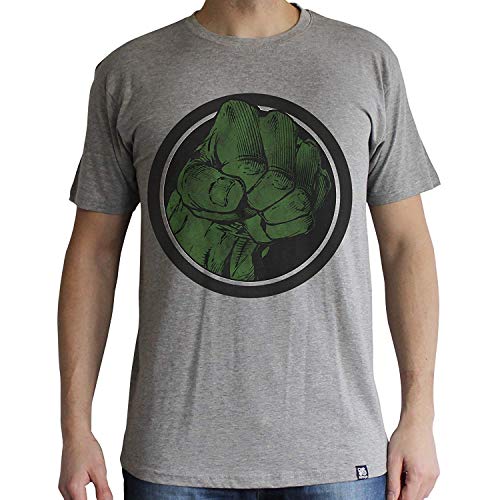 ABYstyle abystyleabytex404-m Marvel Hulk Smash Manga Corta Hombres Camiseta básica (Medio)