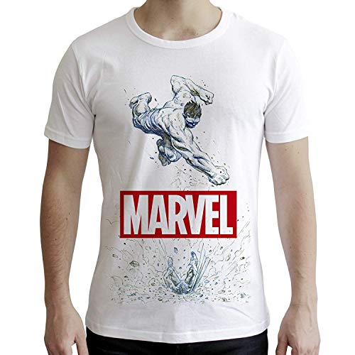 ABYstyle abystyleabytex414-xl Marvel Hulk Manga Corta Hombres Nuevo Fit T-Shirt (XL)