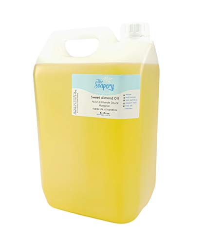 Aceite de almendras dulces (5 litros) de grado cosmético para masajes, aromaterapia, jabones, lociones, etc.