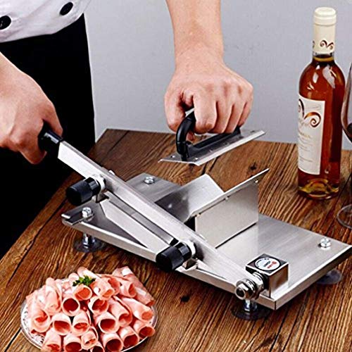 AFYH Cortafiambre, Rebanador de Carne, rebanador de Fruta/cocido - Ingredientes de Cocina - 100 Piezas/Minuto - 100% Acero Inoxidable # 304.