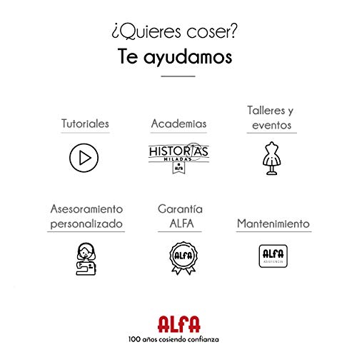 Alfa Hogar Maquina De Coser Alfa Style 30 Zig-Zag,Domestica, Azul