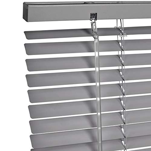 AmazonBasics - Persiana veneciana de aluminio, 70 x 130 cm, Plateado