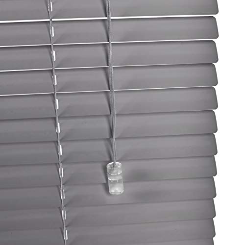 AmazonBasics - Persiana veneciana de aluminio, 70 x 130 cm, Plateado