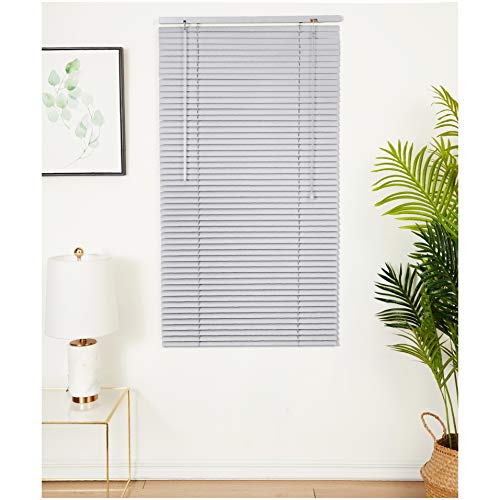 AmazonBasics - Persiana veneciana de aluminio, 70 x 130 cm, Plateado
