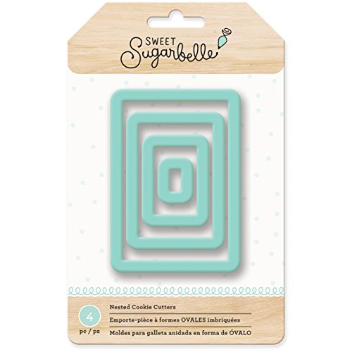 American Crafts Cortador de Galletas 374082, Rectangular, 4 Piezas