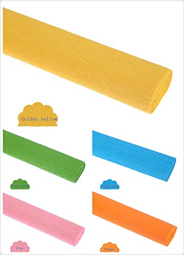 Ankia varios colores flor de regalo de florista Craft – Serpentinas de papel crepé para Manualidades, varios accesorios de fiesta, para envolver regalos (11 unidades, 20 inch x 82 pies