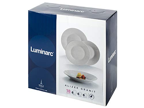 ARCOPAL-LUMINARC Luminarc Alizee - Vajilla de 18 Piezas, ópalo