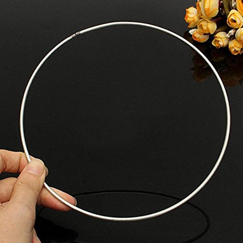 Aro de metal redondo de 1 tamaños de diámetro para colgar en la pared, macramé, manualidades, aros para mandelas de Spirit Shields, decoración para el hogar (120 mm)