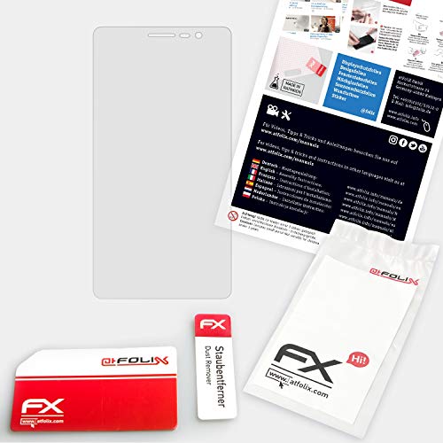 atFoliX Lámina Protectora de plástico Cristal para Doopro P4 Pro Película Vidrio, 9H Hybrid-Glass FX Protector Pantalla Vidrio Templado de plástico