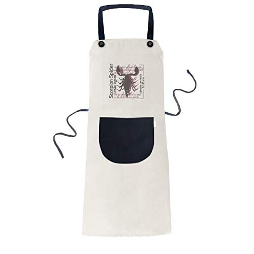 beatChong Descubrir Langosta Mundo Organismo Marino Cocción Cocina Color Beige Babero Ajustable Regalo Mujeres Bolsillo Del Delantal Del Cocinero Hombres