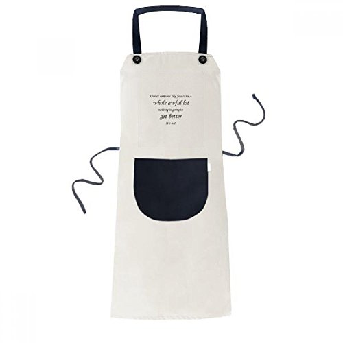 beatChong Todo Cambio, Si A Alguien Le Gusta Que La Cocción De La Cocina De Color Beige Babero Ajustable Bolsillo del Delantal De Regalo, Mujeres, Hombres Cocinero
