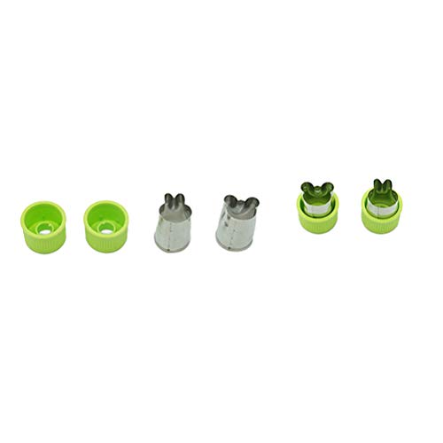 BESTonZON Las Formas del Cortador de Verduras establecen Herramientas de decoración del Molde de Dibujos Animados Estrella para Hornear Galletas de Frutas - 9 Piezas
