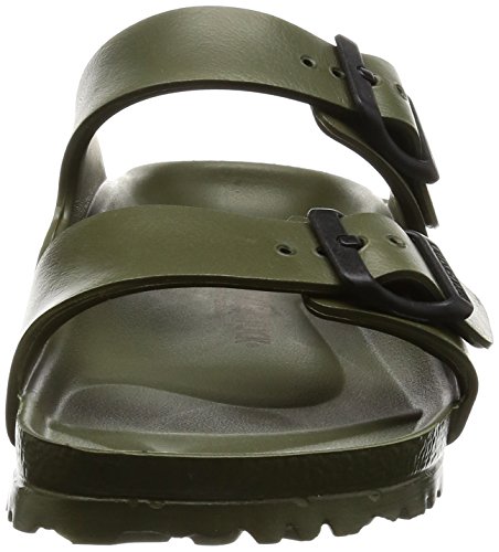 Birkenstock Arizona EVA, Sandalias de Punta Descubierta para Mujer, Verde (Khaki Khaki), 41 EU