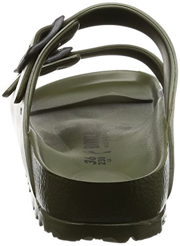 Birkenstock Arizona EVA, Sandalias de Punta Descubierta para Mujer, Verde (Khaki Khaki), 41 EU