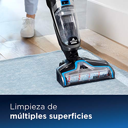 Bissell CrossWave Cordless Limpiador de Suelos, Negro, 250 W, 1.44 litros, 80 Decibeles