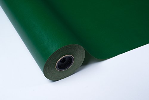 Bobina Papel DE Regalo 70CM X 100M Kraft VERJURADO Verde Botella