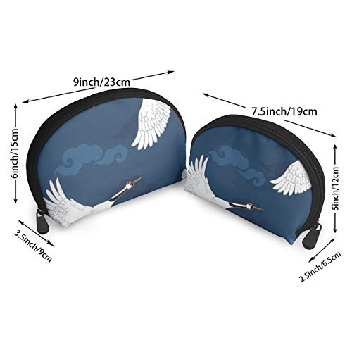 Bolsa de grúas japonesas con Cremallera, Organizador de artículos de tocador, Bolso de Mano de Maquillaje de Viaje, Bolsas portátiles, Bolsa de Embrague, Bolsas de Almacenamiento