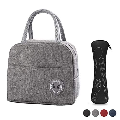Bolsa térmica para el almuerzo, para mujeres, para el trabajo, bolsa de almuerzo, reutilizable, para niños, niñas, adultos, mujeres, hombres, bolsa refrigeradora impermeable