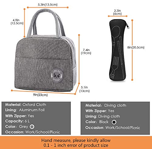 Bolsa térmica para el almuerzo, para mujeres, para el trabajo, bolsa de almuerzo, reutilizable, para niños, niñas, adultos, mujeres, hombres, bolsa refrigeradora impermeable
