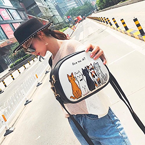 Bolso Bandolera Mujer Pequeños de Piel Bolsos de Hombro Niña por ESAILQ Q