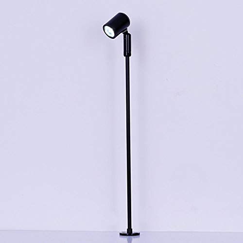 Bombillas Led Color De La Lámpara Negro Blanco Frío Pequeño Proyector Vitrina Comercial Expositor De Pie Luz Puntual Downlight Cabinet Down Light Lámpara De Pie 1Pcs 555Mm Pole