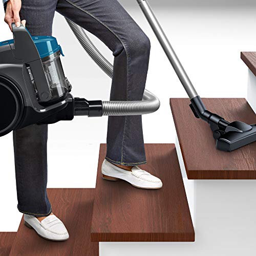Bosch BGC05A220A Clean´n - Aspiradora sin Bolsa (Ahorro de Espacio, Vaciado fácil, Muy Ligera, 700 W), Color Gris