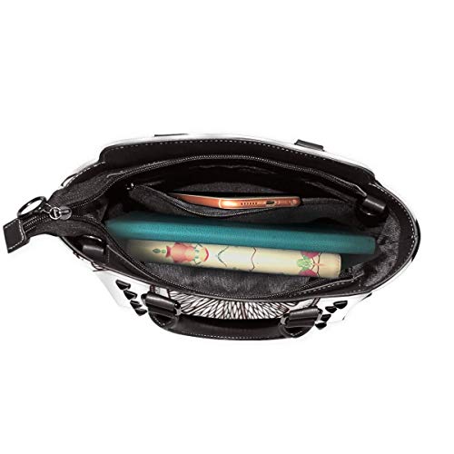 BROWCIN Celebración Roja Caramelos De Menta Y Bastones Con Cinta Blanca Navidad Desmontable Moda Tendencia Bolso de las señoras Bolso de hombro