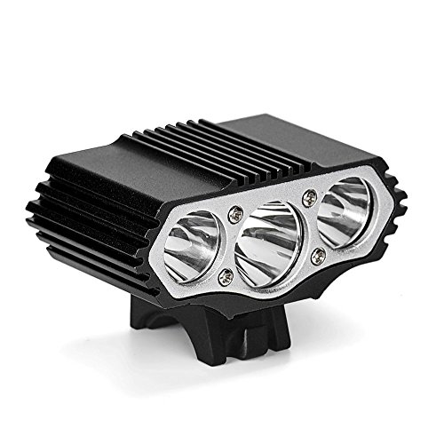 Buques de Alemania, TriLance, luz LED, luz de bicicleta para exteriores, impermeable, doble luz, recargable por USB, aprobado por la Ley alemana de circulación alemana (StVZO), resistente al agua