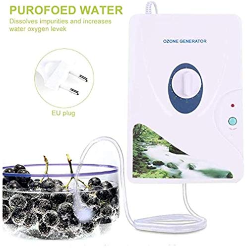 Buzhidao Esterilizador Desodorante purificador de Aire generador de ozono con Temporizador de 600 MG/Hora para Agua, Verduras, Frutas y más