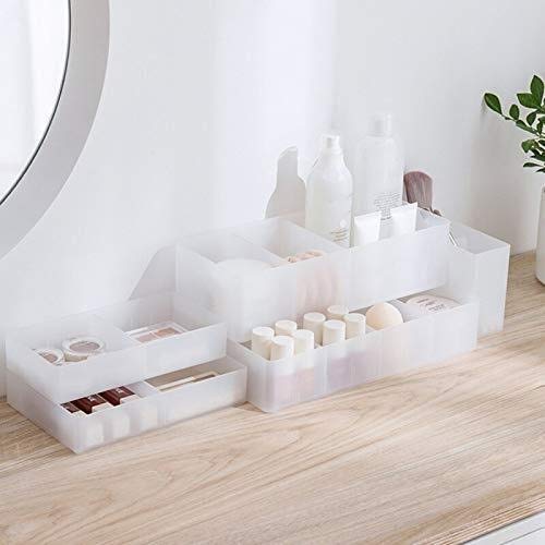 Cajas de joyería DJSSH Cosmética Caja de Almacenamiento cajón Ajustable Estilo Fábrica de plástico Caja de Almacenamiento de Oficina Contenedores con la Caja Perfumes Cosméticos Divisor DJSSH