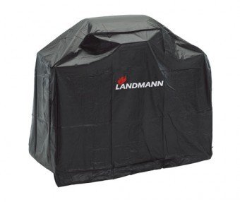 CAMPINGAZ Barbacoa a Gas Piedra Lava Texas Re.Volution S, con 2 quemadores de Gas compactos, Quemador Lateral, 8,2 kW, mesas Laterales y Carro de Acero + Landmann 0276 Funda para barbacoas