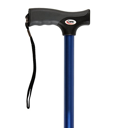 Carex Soft Grip - Bastón, color azul metálico