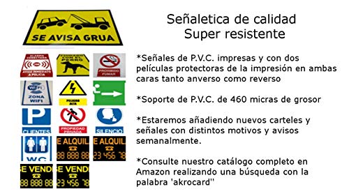 Cartel resistente PVC - OBLIGATORIO LAVARSE LAS MANOS - Señaletica COVID 19 - Señaletica de aviso - ideal para colgar y advertir