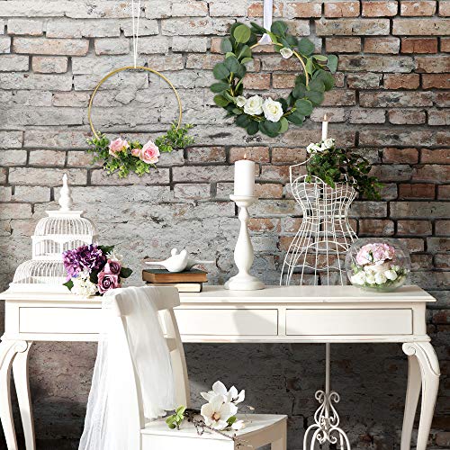 Celyoce Juego de 2 Aros de Aros de Metal Grande de 50 cm para Hacer Corona de Boda Decoración, Bricolaje Atrapasueños y Manualidades