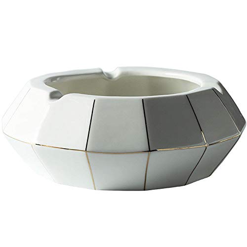 Cerámica Cenicero Estilo Nórdico Luz Creativa Inicio Sala De Estar Mesa De Decoración De Escritorio Polígono Accesorios De Cigarrillos