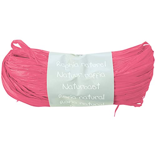 Clairefontaine 1960 - Rafia natural (50 g), color rojo