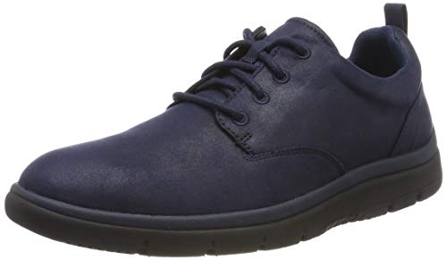 Clarks Tunsil Lane, Zapatos de Cordones Derby para Hombre, Azul Marino, 43 EU