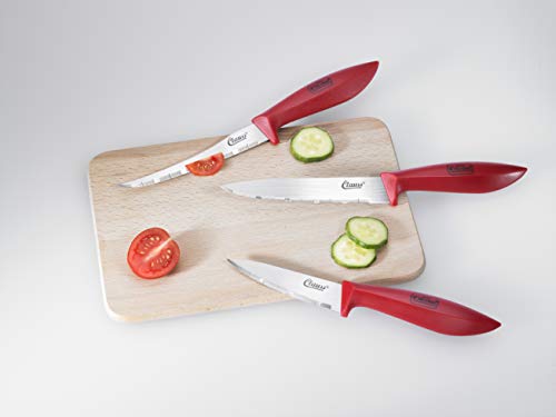 Clauss Messer Cuchillos de Cocina, Acero, Marrón, 27.50x14.50x2.80 cm