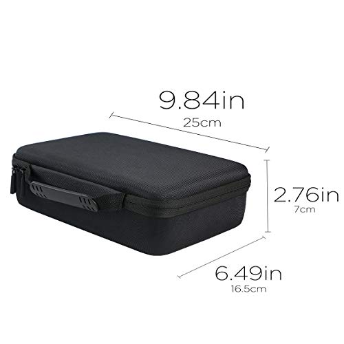 co2CREA Funda para Organizador de Batería, Caja Organizadora de Pilas Dura con Capacidad para 53 Pilas AA AAA CD9V Caja de Pilas con Comprobador Digital de Batería BT-168D (Caja pequeña, con Tester)