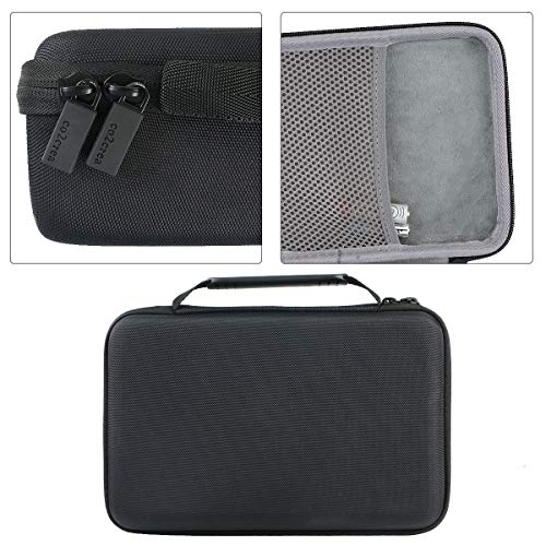 co2CREA Funda para Organizador de Batería, Caja Organizadora de Pilas Dura con Capacidad para 53 Pilas AA AAA CD9V Caja de Pilas con Comprobador Digital de Batería BT-168D (Caja pequeña, con Tester)
