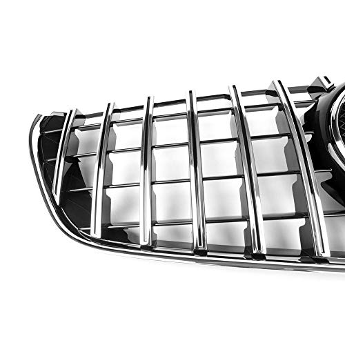Coche Abeja Nido Parrilla Rejilla, para Mercedes V Class W447 V260 V250 Grille 2016 2017 2018, Delantera Radiador Air Intake Parachoques Accesorios Modificados Grille,Black