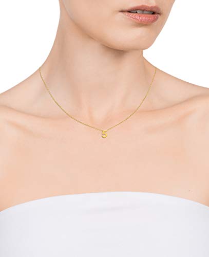 Collar Plata de Ley 61041C000-05 Número 5