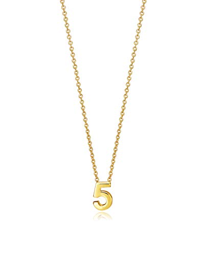 Collar Plata de Ley 61041C000-05 Número 5