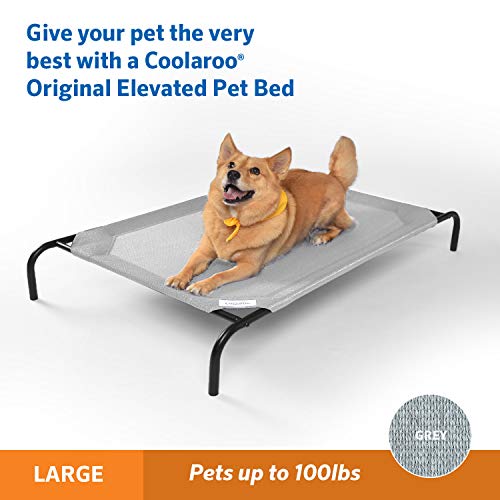 Coolaroo Elevated Pet Bed Large Grey