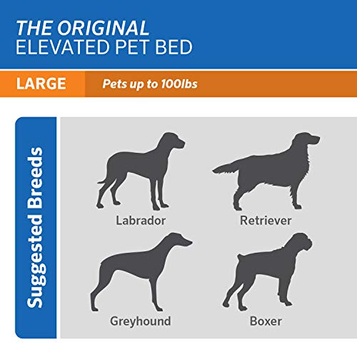 Coolaroo Elevated Pet Bed Large Grey