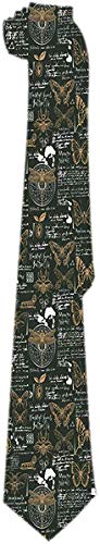 Corbata de Hombre Insectos y Manchas Mariposas y Libélulas Corbatas Clásicas Corbatas de Regalo Únicas Tejido Jacquard para Fiesta de Bodas de Negocios
