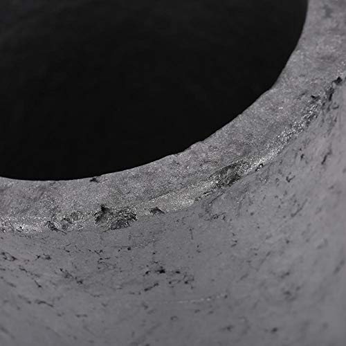 Crisoles de grafito, 4Kg Forma de copa Carburo de silicio Horno de grafito Fundición de crisol Herramienta de fusión para fundición Refinación Oro Plata Cobre Latón Aluminio
